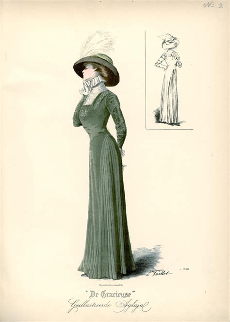 Fashion Plate De Gracieuse 1910 Fashion Illustration Vintage