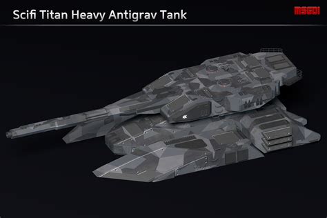 Scifi Titan Heavy Antigrav Tank 3d Land Unity Asset Store