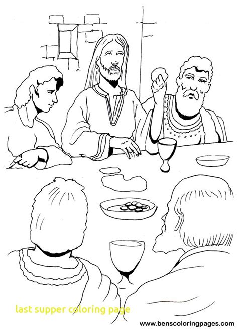 Last Supper Coloring Page At Getdrawings Free Download