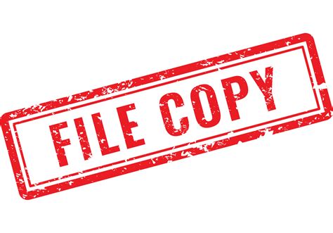 File Copy Rubber Stamp 21433020 Png