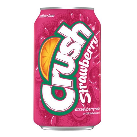 Crush Strawberry Flavored Soda Can 12 Fl Oz Instacart