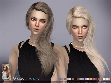 The Sims Resource Wings Os0723 Hair Sims 4 Hairs
