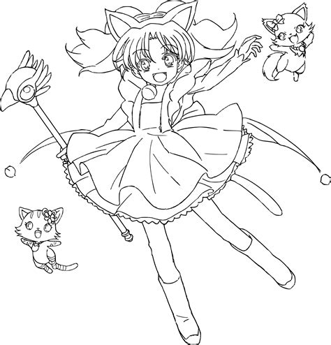 Coloriage Fille Jewelpet Gratuit à Imprimer