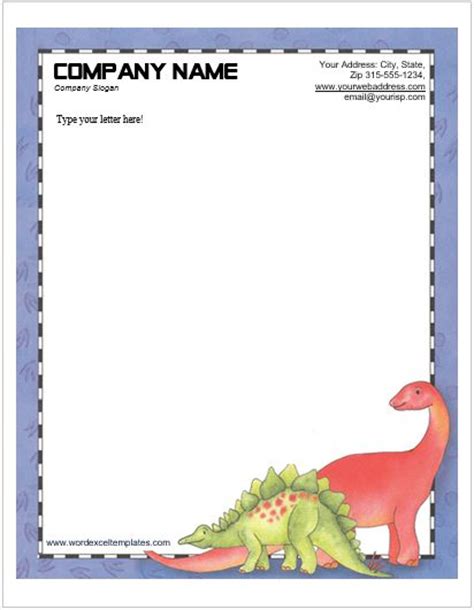 animal design letterhead templates  ms word word