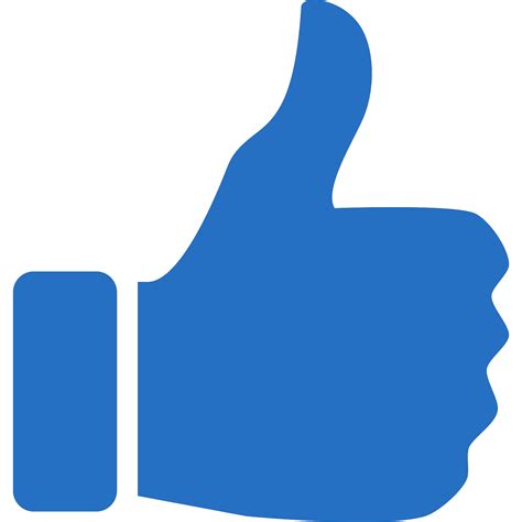 Thumbs Up Icon Blue SVG Vector, Thumbs Up Icon Blue Clip ...
