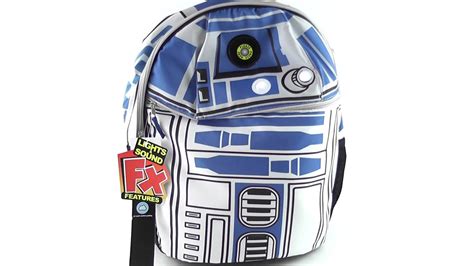 Star Wars R2d2 Backpack With Lights And Sounds Youtube