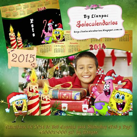 Recursos Photoshop Llanpac Calendario Del 2015 Para Navidad De Bob