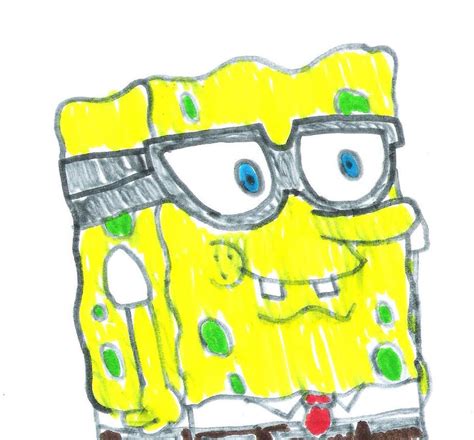 Spongebob With Glasses By Marcospower1996 On Deviantart