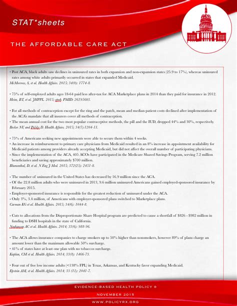 2015 11 The Affordable Care Act Policy Prescriptions