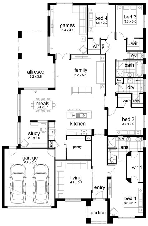Https://techalive.net/home Design/floor Plans For Four Bedroom Homes