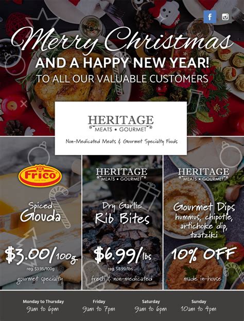 Heritage Meats Dec 18 To Dec 31 2019 Ad Web Heritage Meats Gourmet