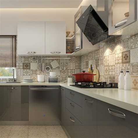 One of the trendiest designs for modular kitchen is to utilize extended and custom designed countertops. A simple modular kitchen that employs cool neutral hues ...