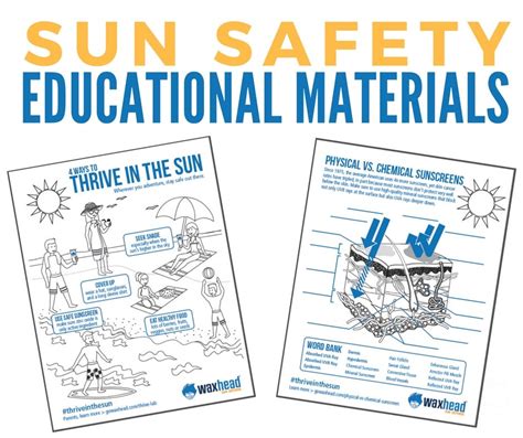 Sun Safety Educational Materials For Kids Sun Safe Boating