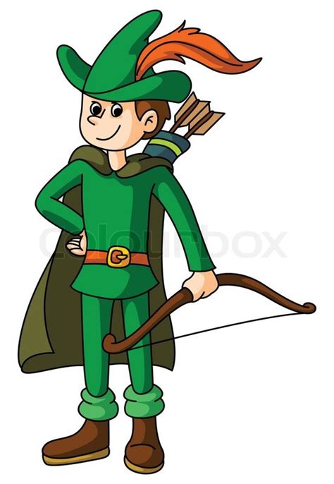 Ein echt lustig gemachter zeichentrick. Robin hood | Stock vector | Colourbox