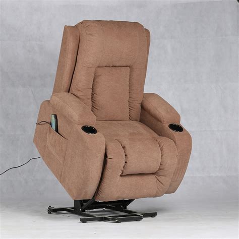 Electronically lifts you to a standing position. 8 Point Vibration Massage Heat Electric Power Lift Chair ...