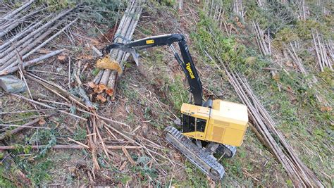 LSX870D Shovel Logger Steep Slope Logging Tigercat Forestry