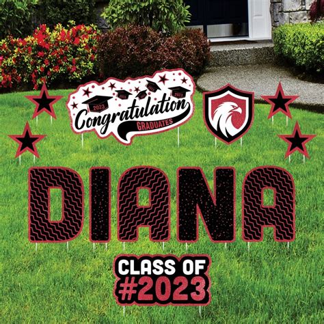 Personalized Graduation Yard Sign Letters 18 Custom Etsy