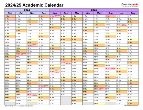 2024 25 Academic Calendar Template Susi Zilvia