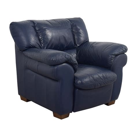 A huge choice of quality modern our leather and faux leather dining chairs ranges are among the most popular in the u.k. 90% OFF - Macy's Macy's Navy Blue Leather Sofa Chair / Chairs