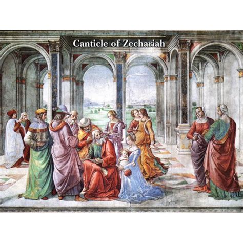 Prayer Cards Holy Cards Canticle Of Zechariah Prayer Card