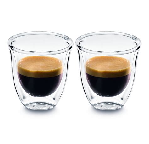 Delonghi Double Walled Thermo Espresso Glasses Set Of 2 The City Lane