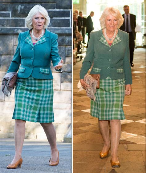 Camilla Duchess Of Cornwall Royal Wears Tartan Suit For Visit To