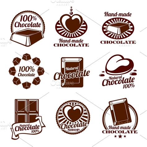 Chocolate Logos Emblems And Badges Creative Daddy