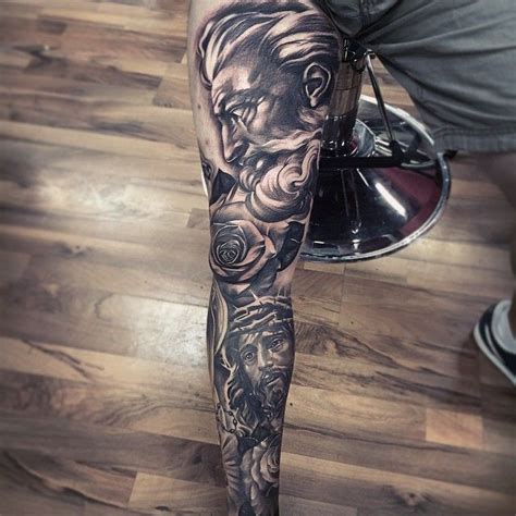 Facebook twitter google + pinterest. A full leg in progress... Fred Flores , Inkslingers tattoo ...