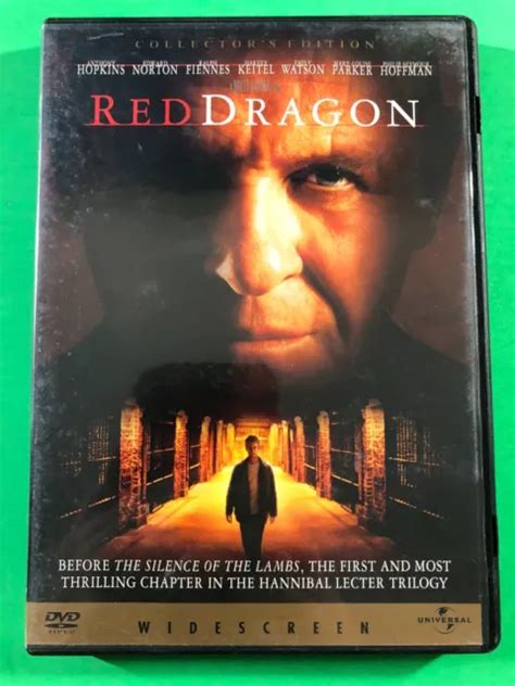 RED DRAGON DVD Anthony Hopkins Widescreen Edition Thriller