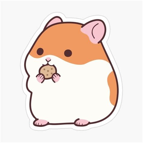 Cookie Hamster Cute Stickers Cute Cartoon Drawings