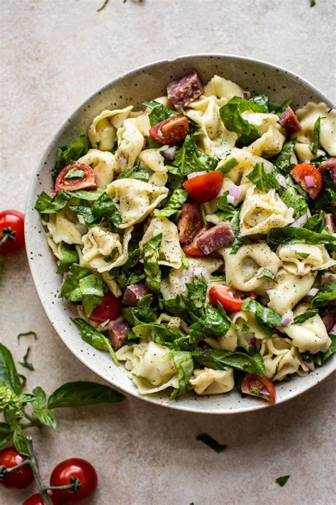All the salads looking great, cant' wait to try them can you please tell the brand name of iron skillet you used? Spinach Tortellini Salad • Salt & Lavender