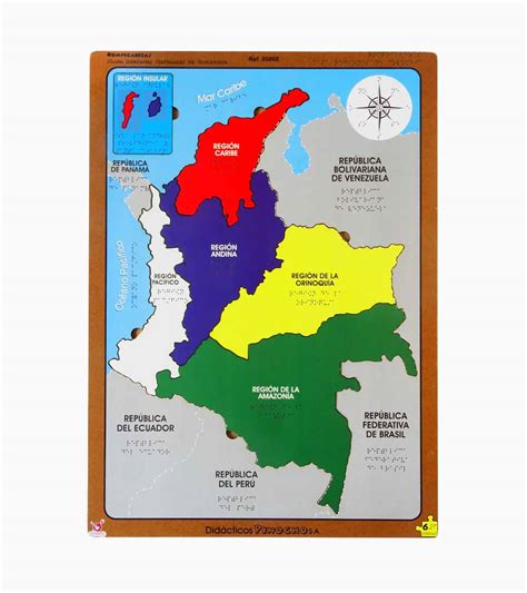 Mapa Regiones Naturales De Colombia