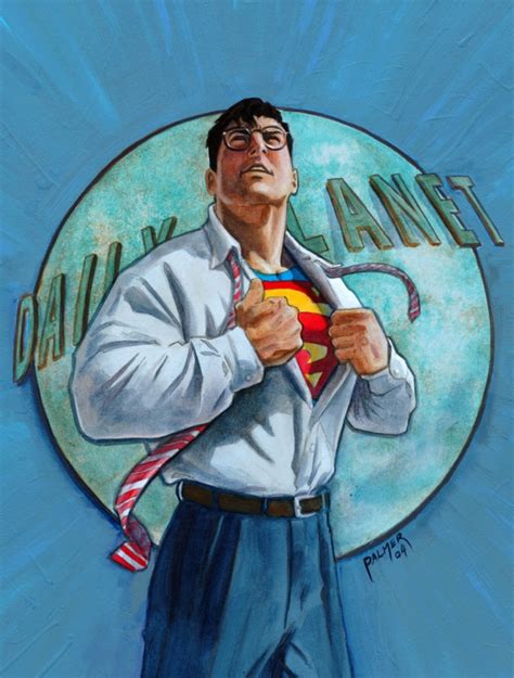 Clark Kent In Yelena Morozenkos Painted Works Comic Art Gallery Room