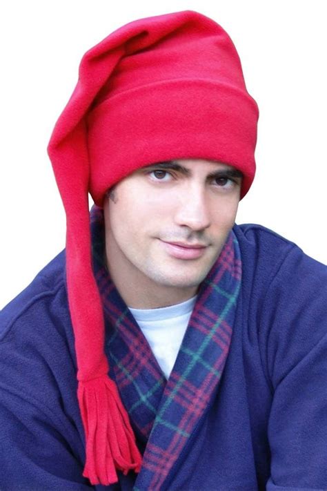 Elf Sleep Caps for Men - Stocking Cap for Sleeping - Night Hat for Man