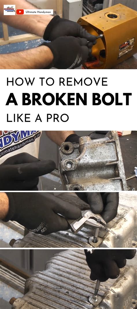 Now the broken bolt can be removed. How To Remove A Broken Bolt Like a Pro in 2020 | How to ...