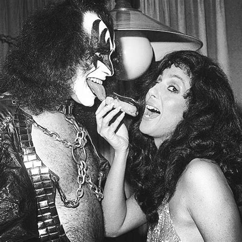 Gene Simmons And Cher Gene Simmons Gene Simmons Kiss Rock And Roll