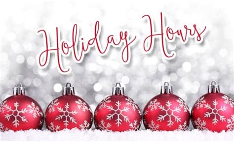 Holiday Hours Sign Naturally Healthy Clinic