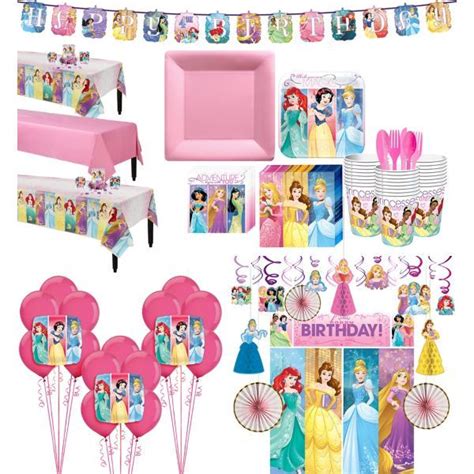 Disney Princess Tableware Ultimate Kit For 24 Guests Disney Princess
