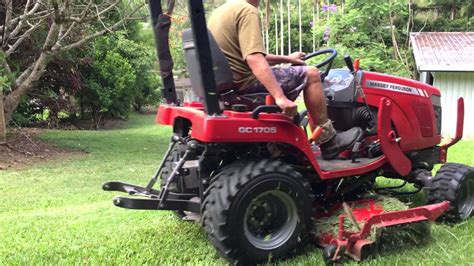 Mowing With A Massey Ferguson Gc 1705 Pt2 Youtube