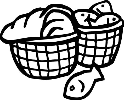 Bible coloring pages color preschool bible lessons coloring pages free printables five thousand free kids bible coloring sheets bible crafts. 5 Loaves And 2 Fish Bucket Coloring Page | Wecoloringpage.com