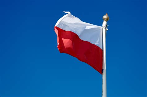 Polish Flag In The Sky Free Stock Photo Public Domain Pictures