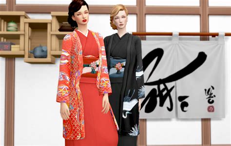 Chloem — Chloem Ea Kimono Recolor Hi Everyone，i Sims 4 Clothing