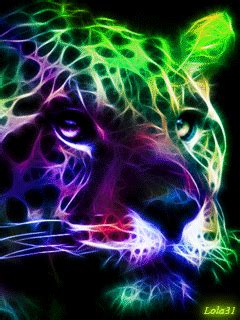 Browse millions of popular abstract digital wallpapers and ringtones on zedge and personalize your phone to suit you. Colorful neon leopard (met afbeeldingen) | Wilde dieren ...