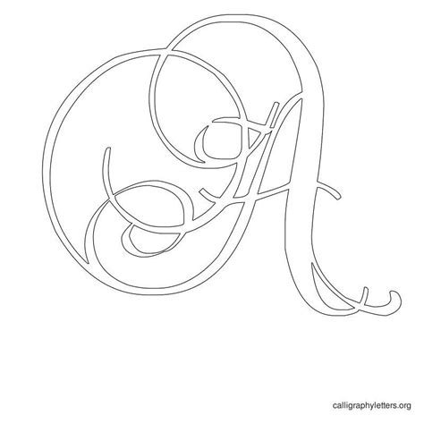 Letter Stencils Printable Calligraphy Letter Stencils Calligraphy