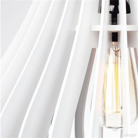 Lilou White Sculptural Pendant Light In Canopy Bedroom Diy