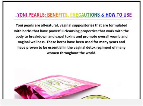 desirable secret yoni pearls are safe to use free of chemicals and preservatives and are made