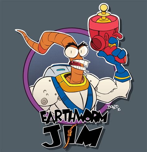 Artstation Earthworm Jim Fanart