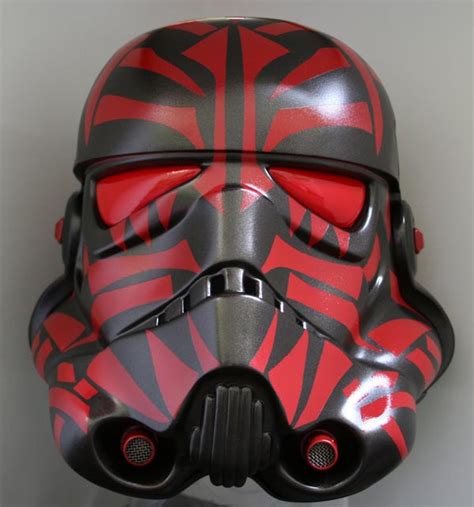 Sith Empire Stormtrooper Helmet Covered With Sith Tattoos