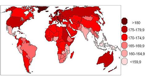 El Mapa Del Día Los Países Con Las Personas Más Altas Del Mundo Infobae