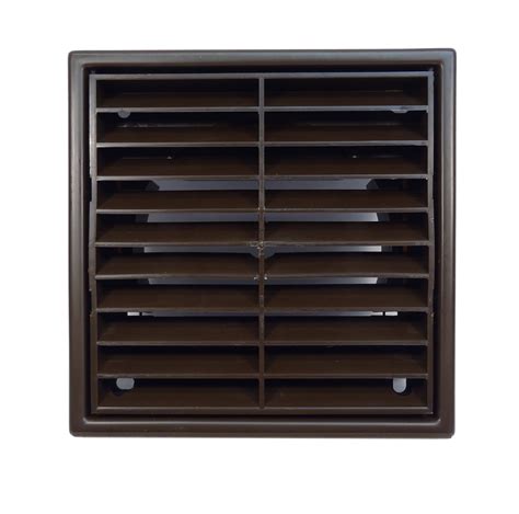 Brown Louvre Fixed Ventilation Outlet Grille 100mm 4